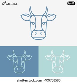 Line icon- cow
