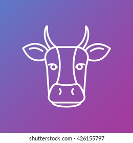 Line icon- cow