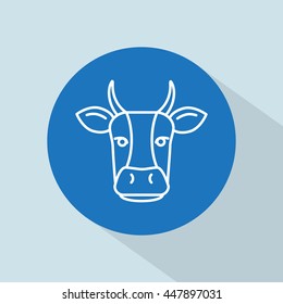 Line icon- cow