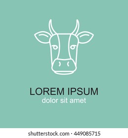 Line icon- cow