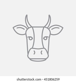 Line icon- cow