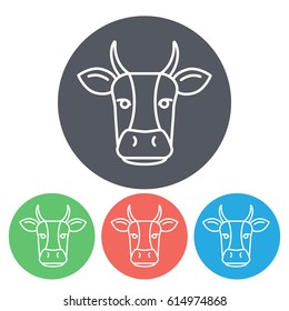 Line icon- cow
