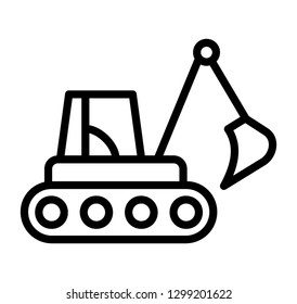 Line icon of crane design 