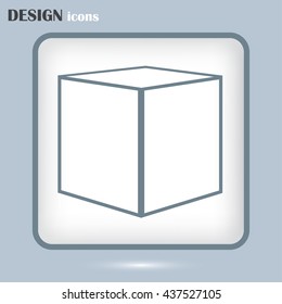 Line icon-  cube.