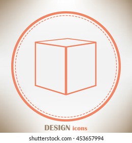 Line icon-  cube.
