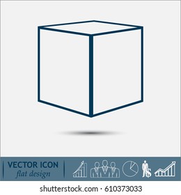 Line icon-  cube.