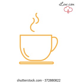 Line icon- cup