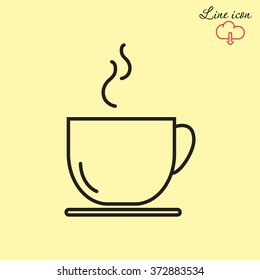 Line icon- cup