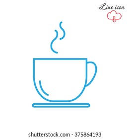 Line icon- cup