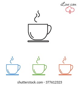 Line icon- cup