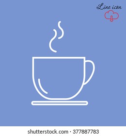 Line icon- cup