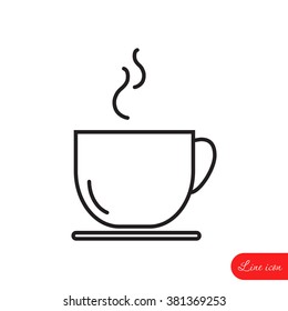 Line icon- cup
