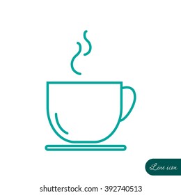 Line icon- cup