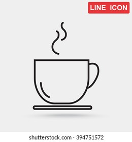 Line icon- cup