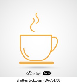 Line icon- cup