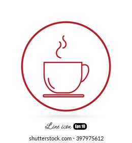 Line icon- cup