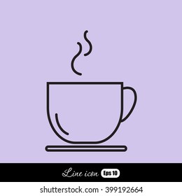 Line icon- cup