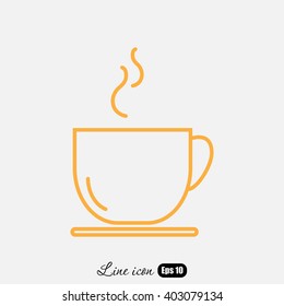 Line icon- cup