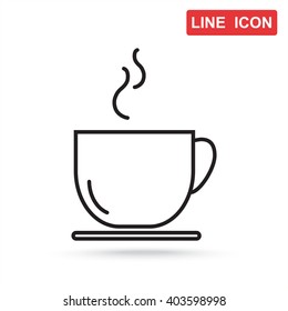 Line icon- cup
