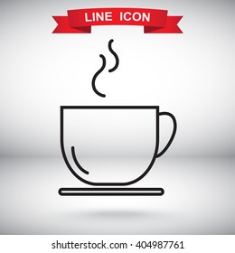 Line icon- cup