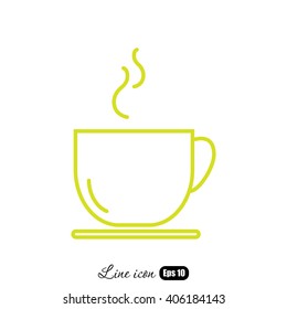 Line icon- cup
