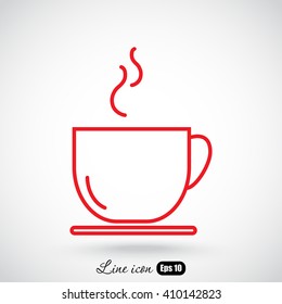 Line icon- cup