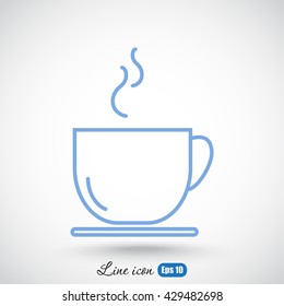 Line icon- cup
