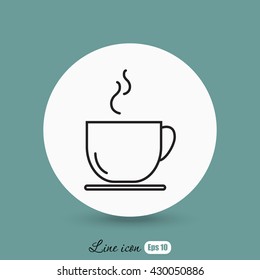 Line icon- cup
