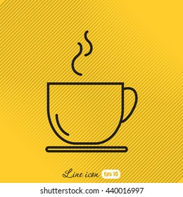Line icon- cup