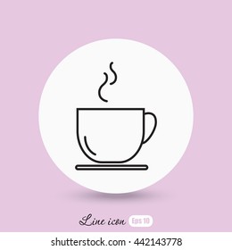 Line icon- cup