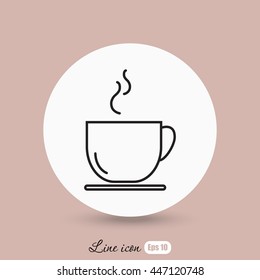 Line icon- cup