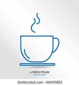 Line icon- cup