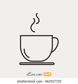 Line icon- cup