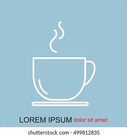 Line icon- cup