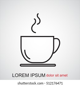 Line icon- cup