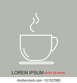 Line icon- cup