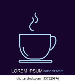 Line icon- cup