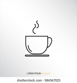 Line icon- cup