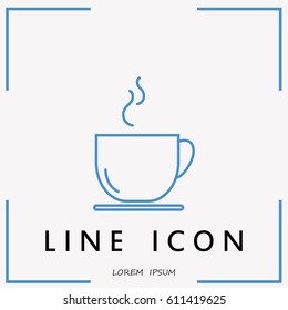 Line icon- cup