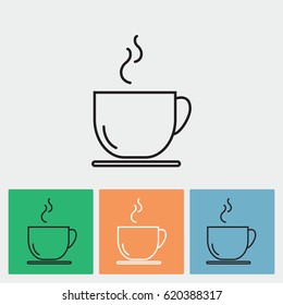 Line icon- cup