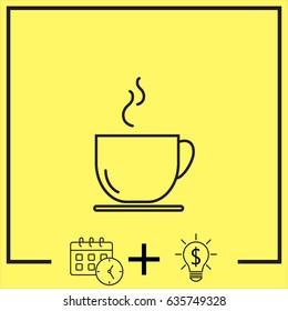 Line icon- cup
