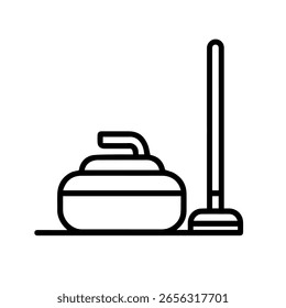 Liniensymbol Curling-Vektor auf weißem Hintergrund
Vektorliniensymbol auf weißem Hintergrund