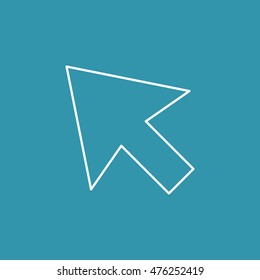 Line Icon of Cursor Arrow.