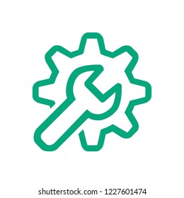 Line icon customization isolated on white background. Vector illustration.