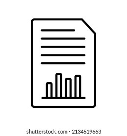 line icon data analysis report