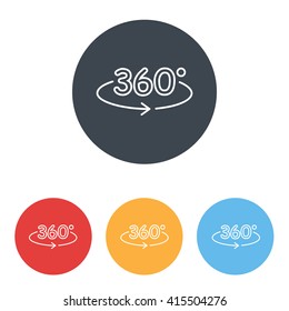 Line icon- degrees view