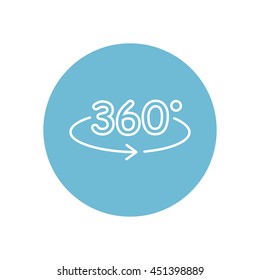 Line icon- degrees view