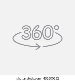 Line icon- degrees view