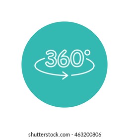 Line icon- degrees view