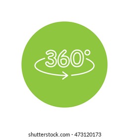 Line icon- degrees view